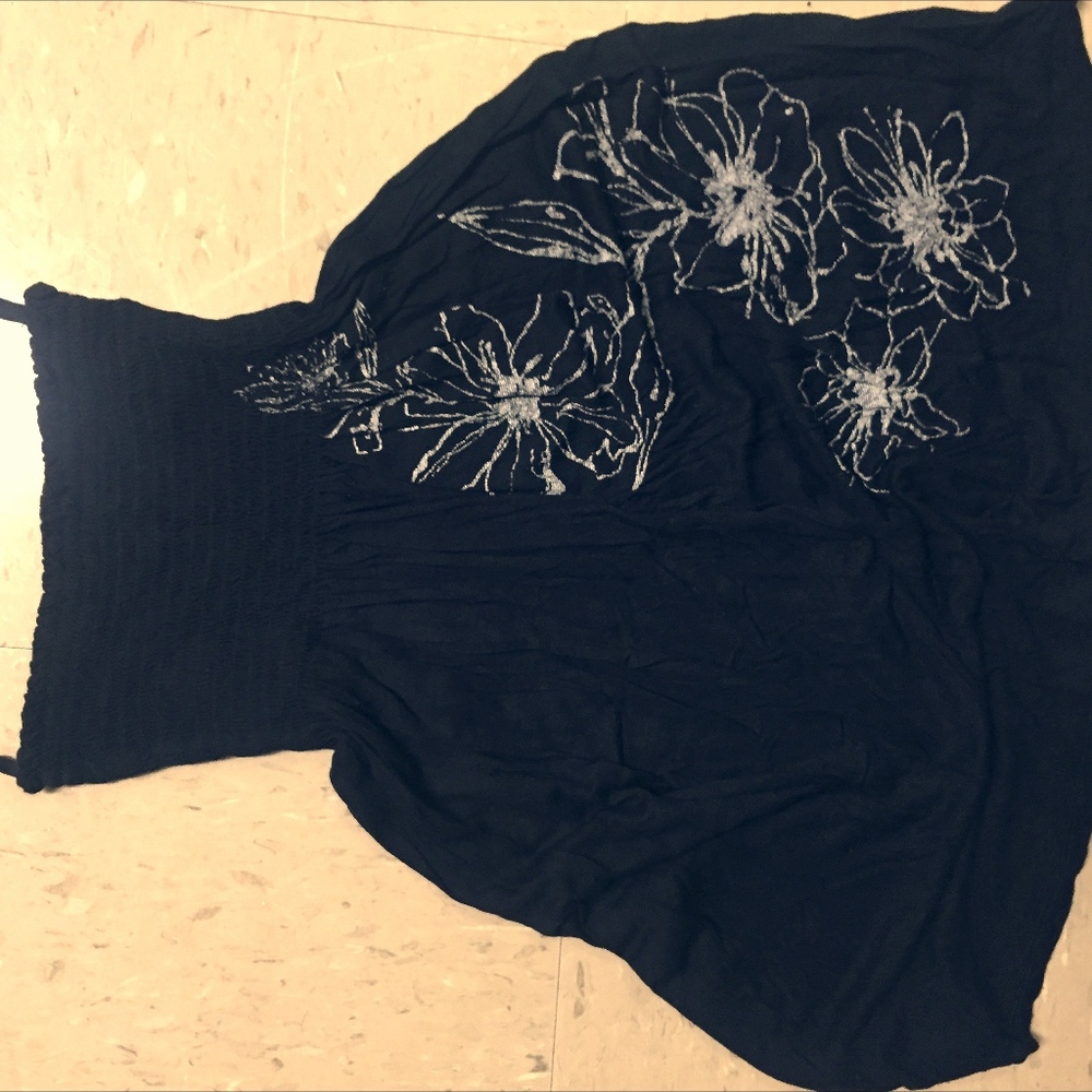 black bathing suit coverup