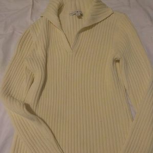 Tommy Hilfiger size L cable knit sweater yellow