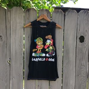 Throwback Garfield & Odie muscle tank.