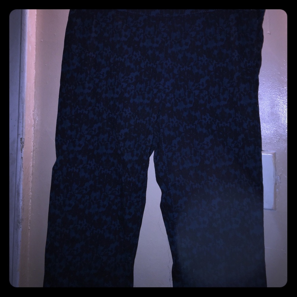 H&M Blue Printed Pants
