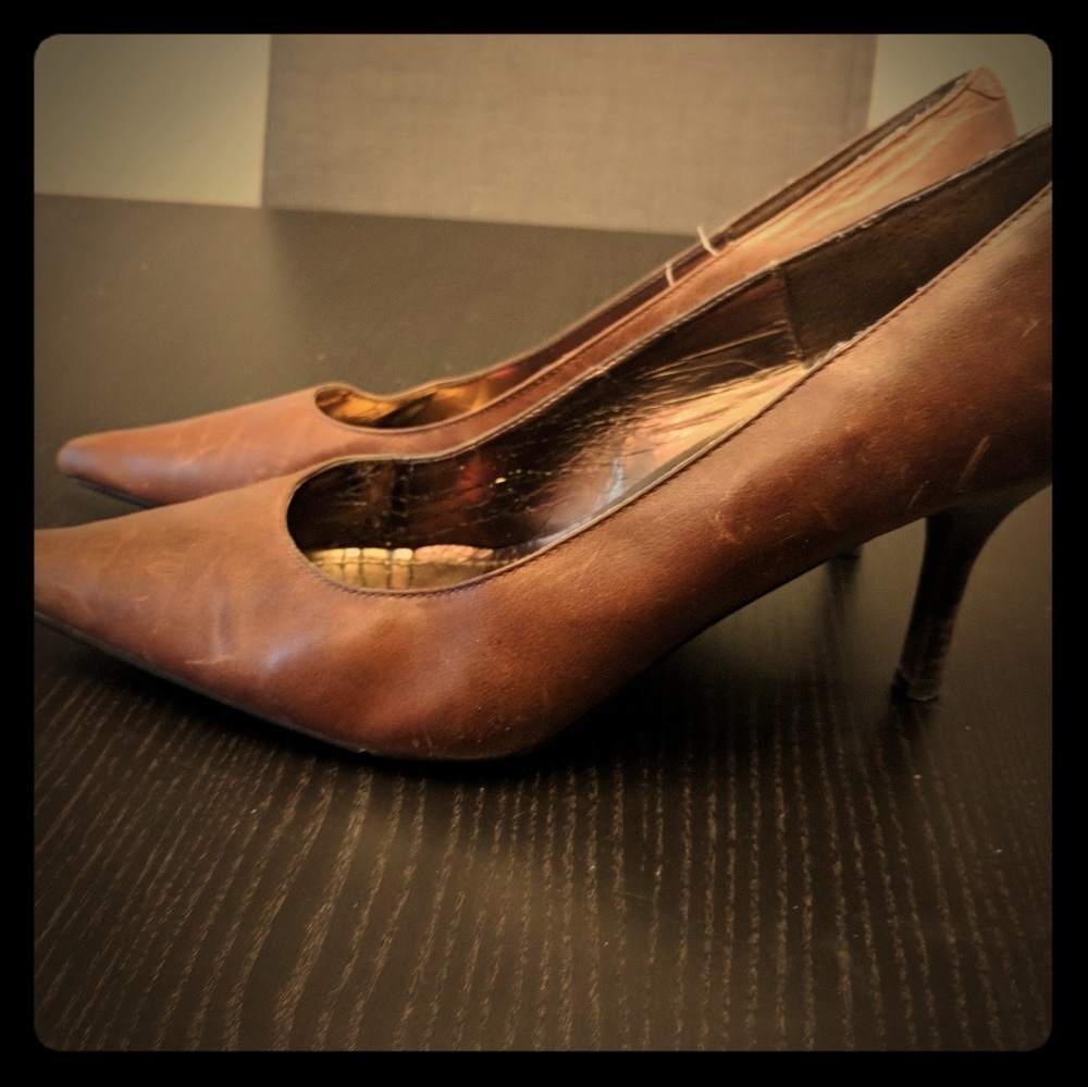 Steve Madden brown pointy toe heels Size 10