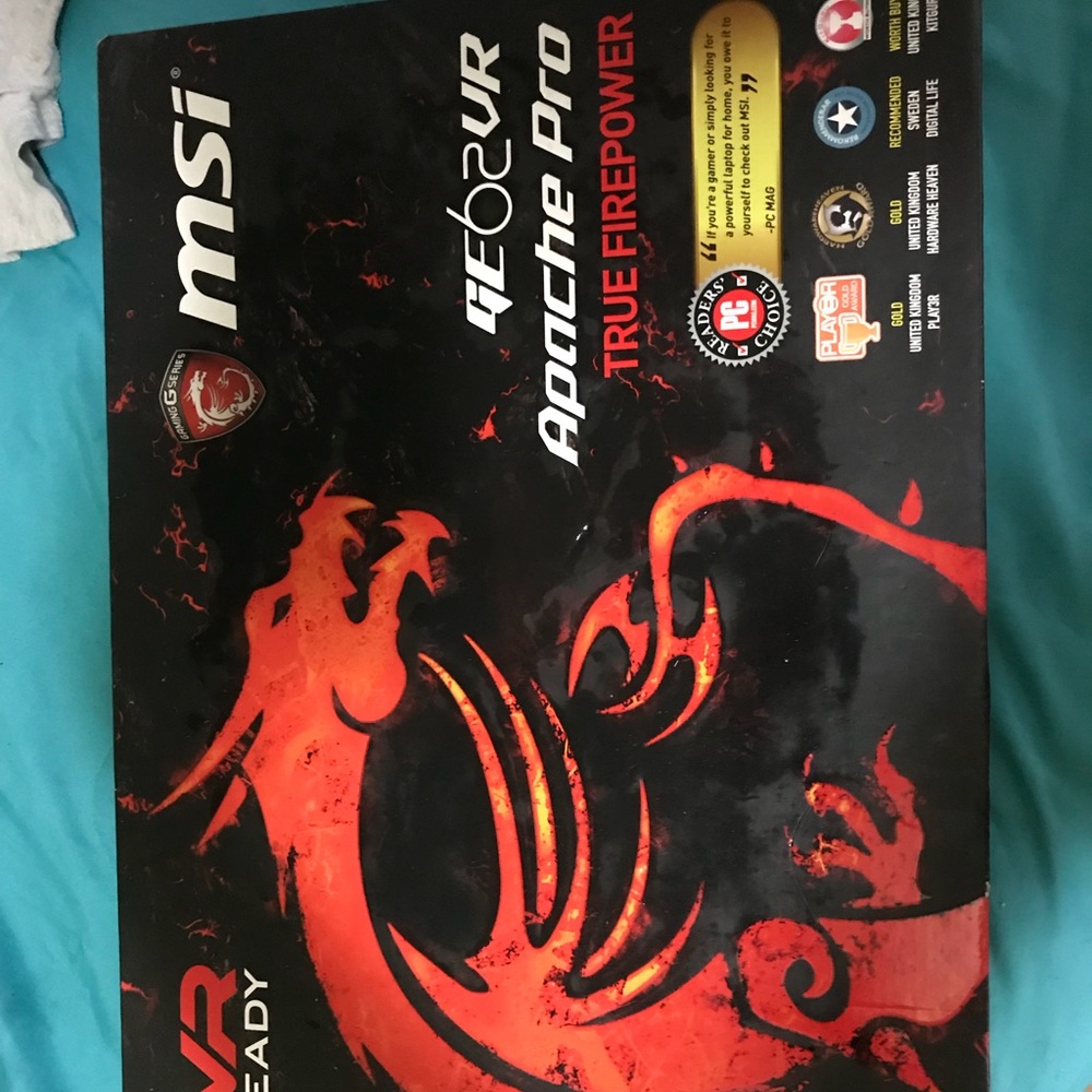 MSI Apache Pro ge62vr VR ready