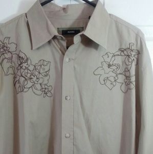 Alfani mens xl button down