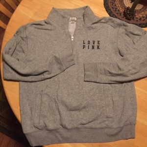 Zip front sweatshirt from PINK.  Size medium