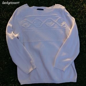 😍 Karen Scott Cable knit sweater , size XL