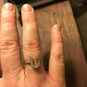 Lucky horseshoe ring