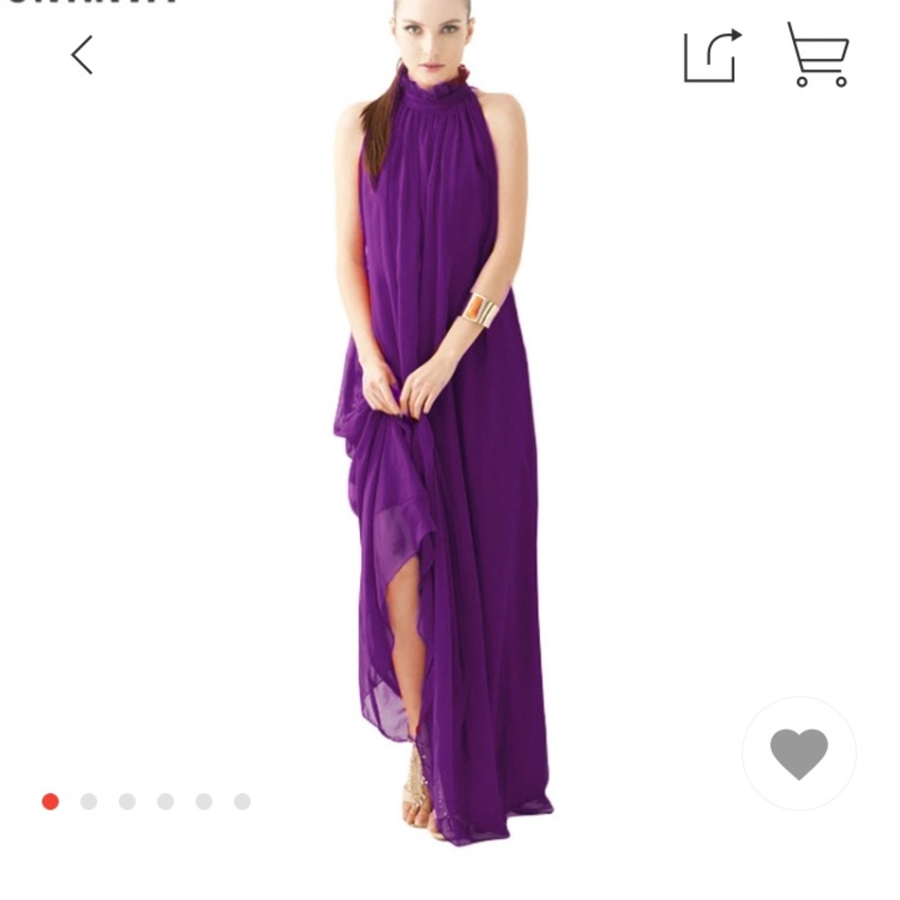 Chiffon Bohemian Dress! Deep purple. Long Maxi.