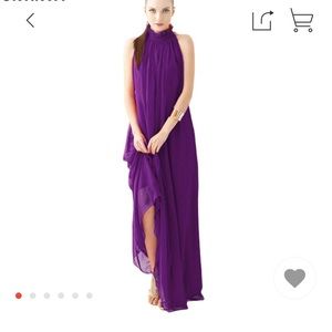 Chiffon Bohemian Dress! Deep purple. Long Maxi.