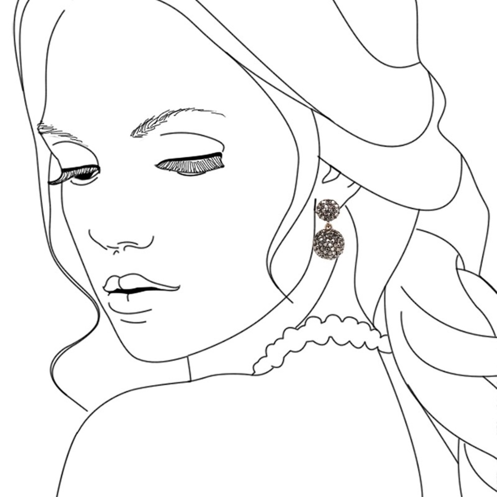 | HEMATITE CRYSTAL EARRINGS | - Picture 5 of 7