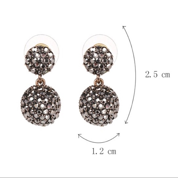 | HEMATITE CRYSTAL EARRINGS | - Picture 3 of 7
