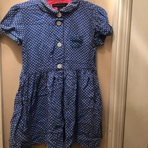 Tommy Hilfiger blue polka dot dress size 2t
