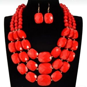 Jewelry bead necklace set