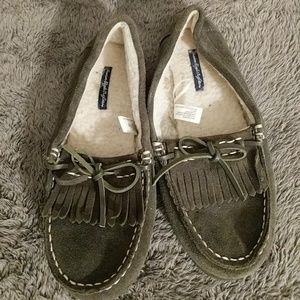 Hunter green moccasin