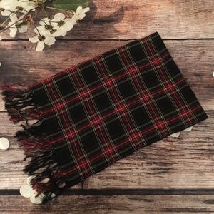 Talbot’s Red/Black Plaid Scarf/Wrap - Barely Worn