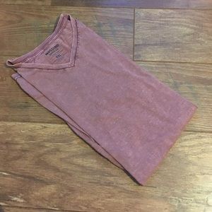 Mossimo Burgundy V Neck Shirt