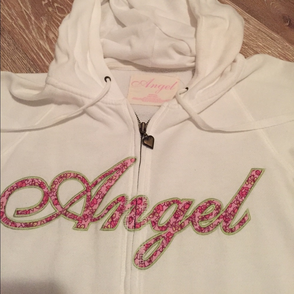 Victoria secret angel white hoodie