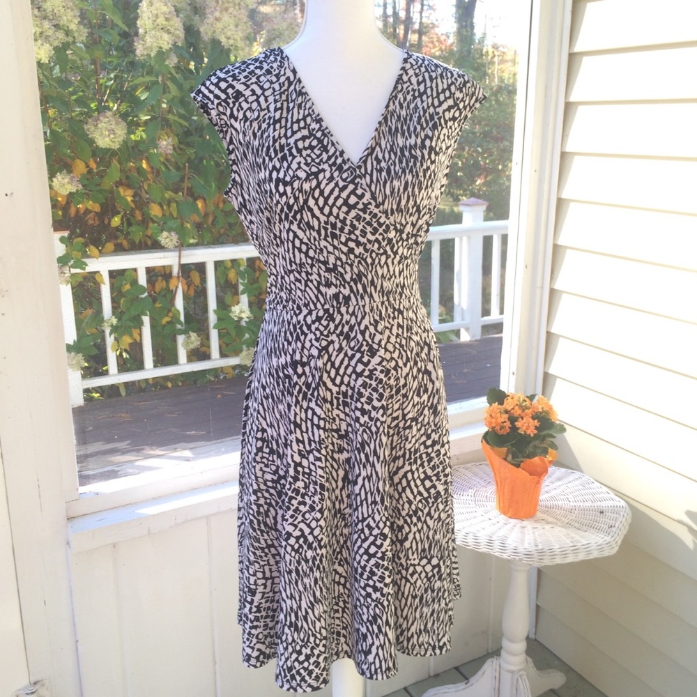 Faux wrap dress