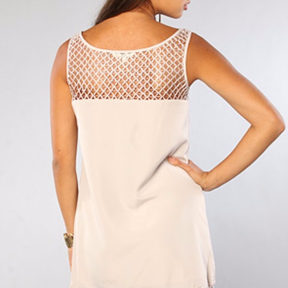 New BB Dakota MOIRA Dress Crochet Lace & Fringe - Picture 7 of 8