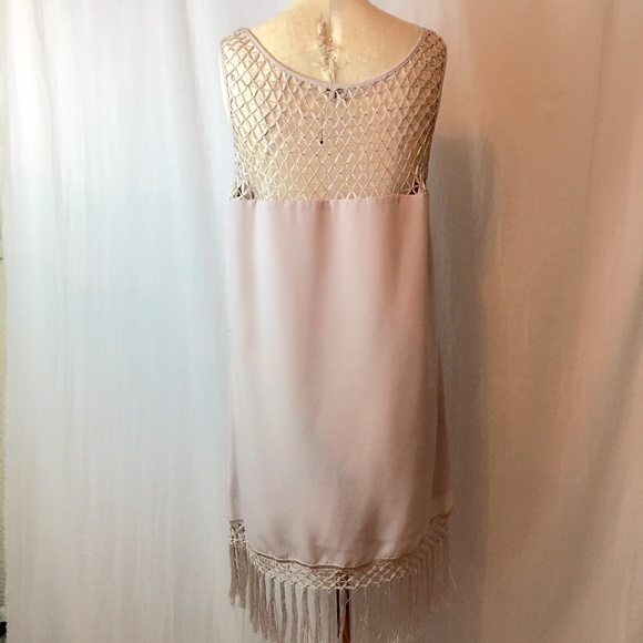 New BB Dakota MOIRA Dress Crochet Lace & Fringe - Picture 6 of 8