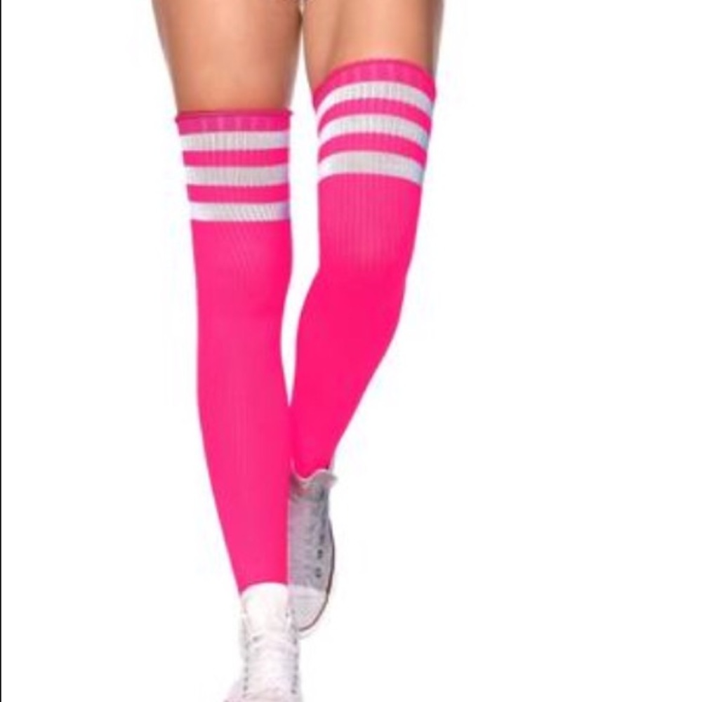 Colorful trendy over the knee socks