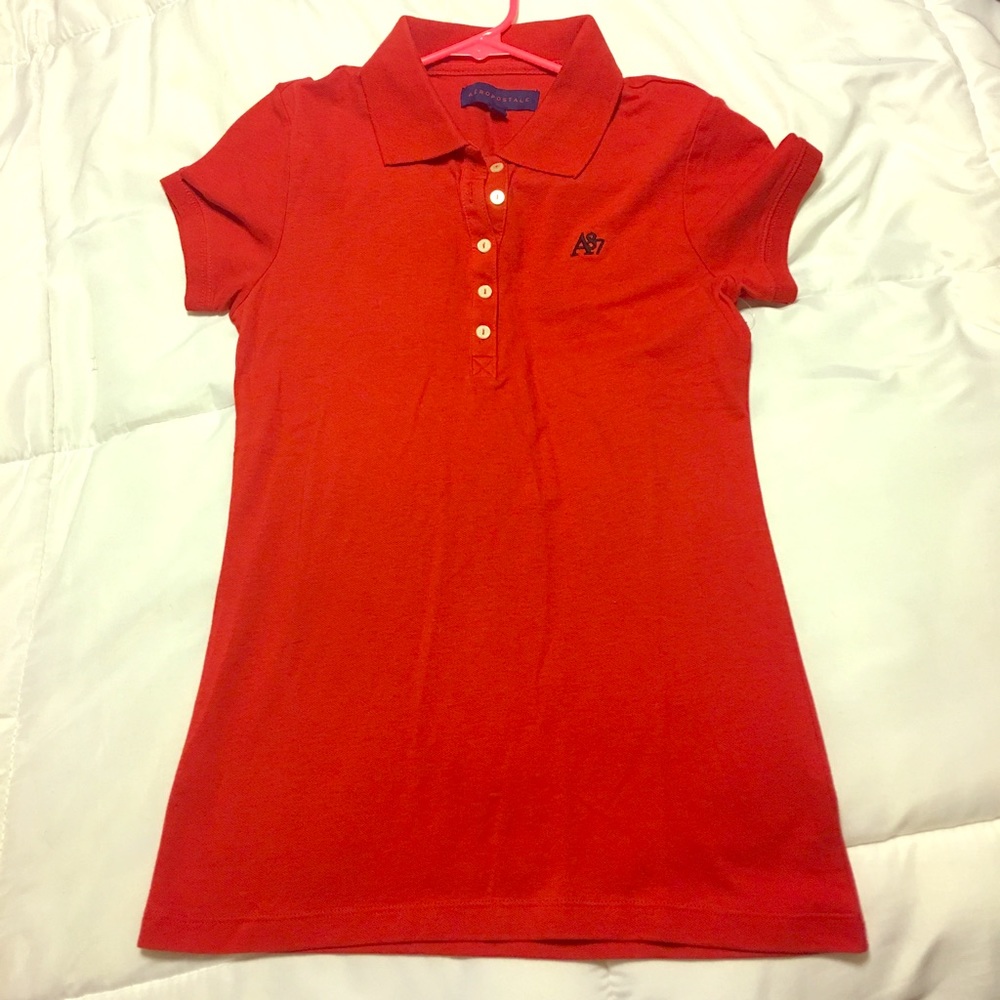 Aeropostale Red Polo
