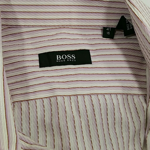 BOSS Men's Stripped Shirt - Picture 3 of 4