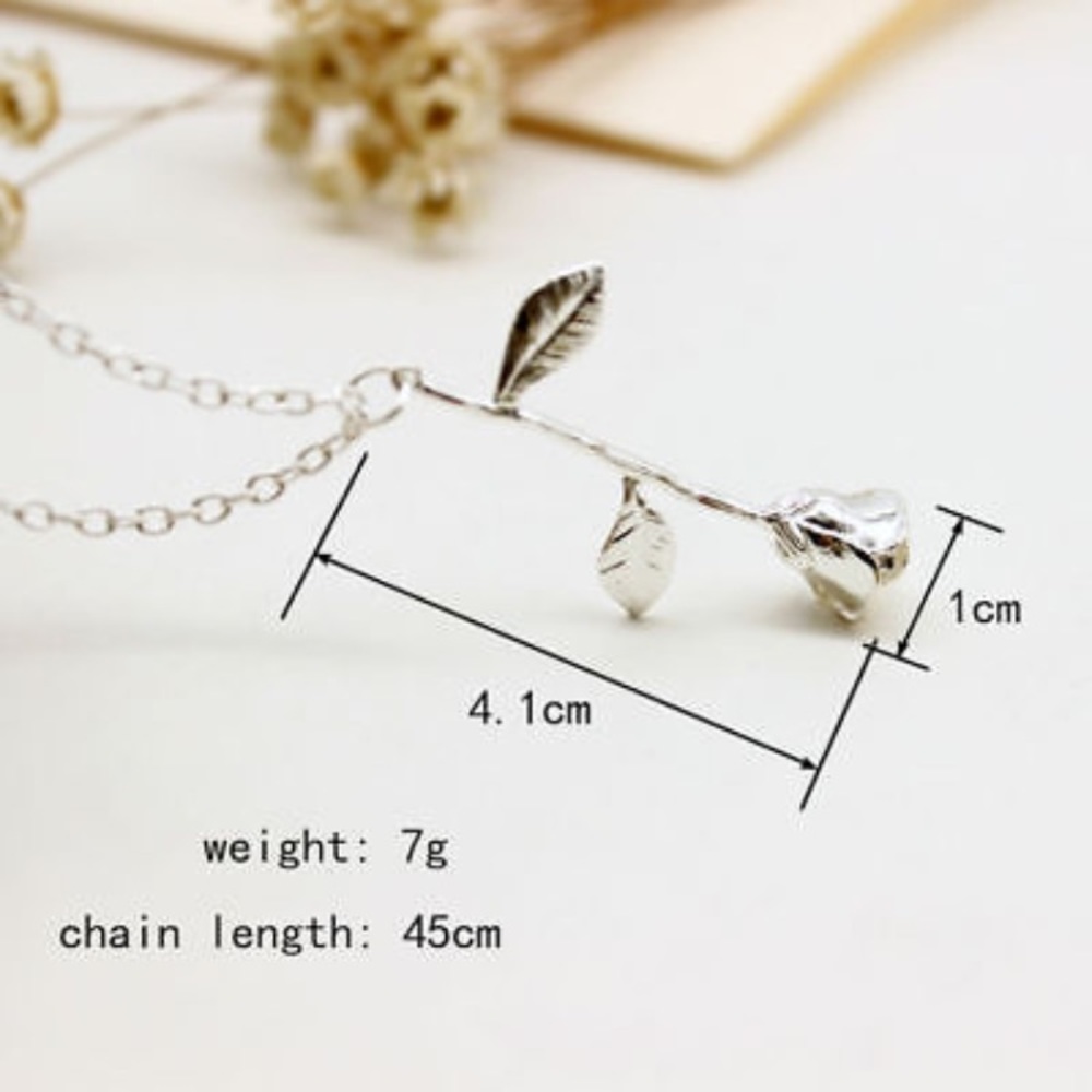 Elegant Rose Necklace - Picture 8 of 8
