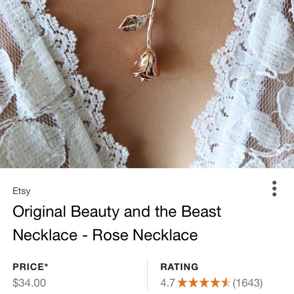 Elegant Rose Necklace - Picture 4 of 8