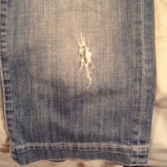 De-stressed Bootcut Capris - Picture 2 of 4