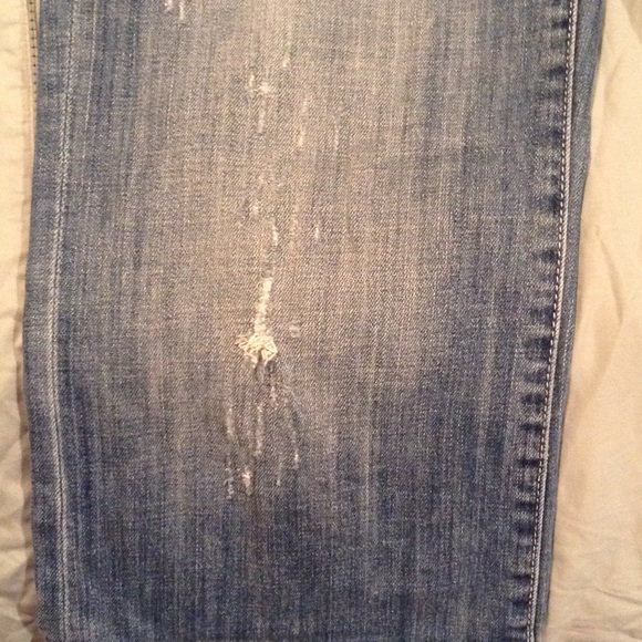 De-stressed Bootcut Capris - Picture 3 of 4