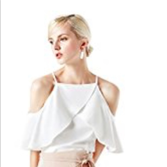 Cold shoulder blouse. - Picture 3 of 4