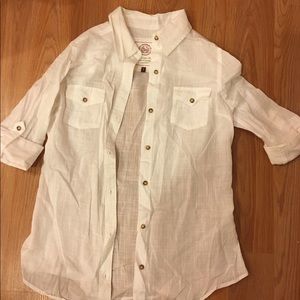 SO White Collared Button Down