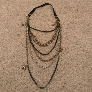 Vintage Betsey Johnson Necklace multi chain