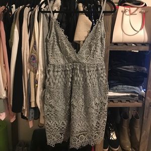 "Lace All Around Skater Dress"