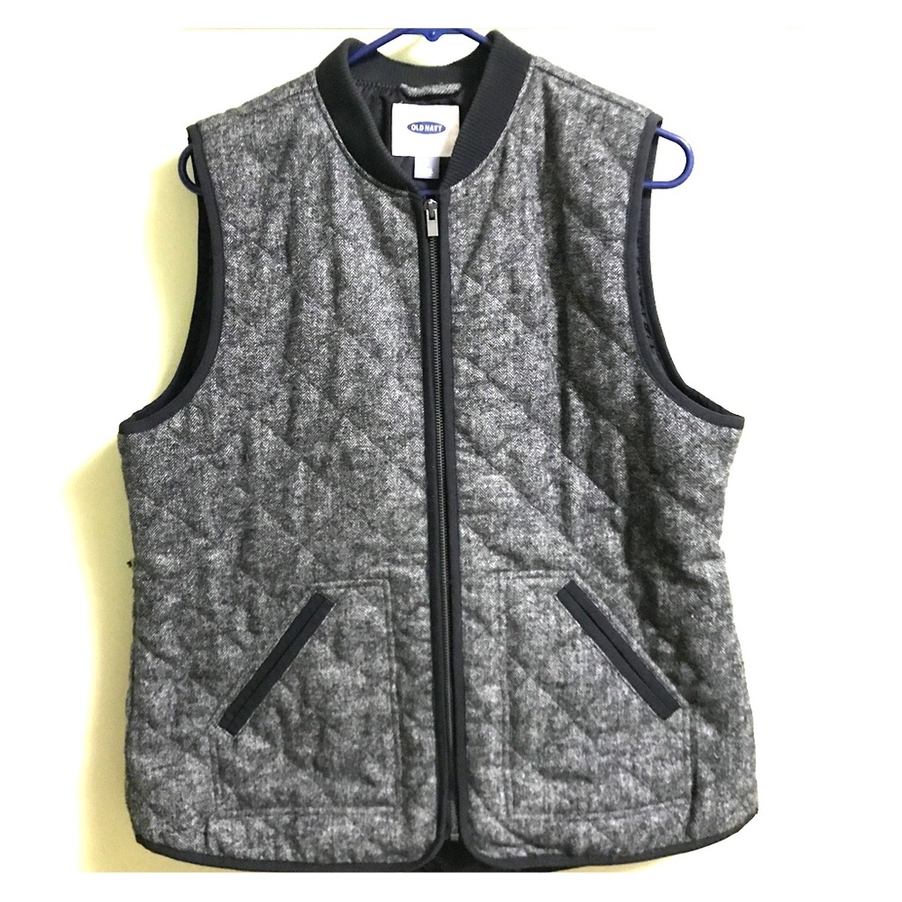 Tri Blend Black quilted vest