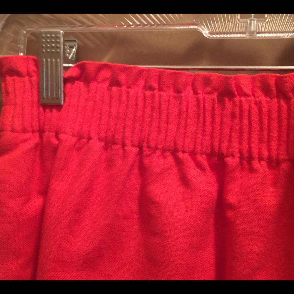 J CREW RED SKIRT