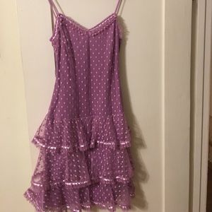 Lavender ruffle dress