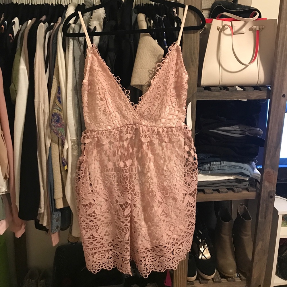 "Lace All Around Skater Dress"