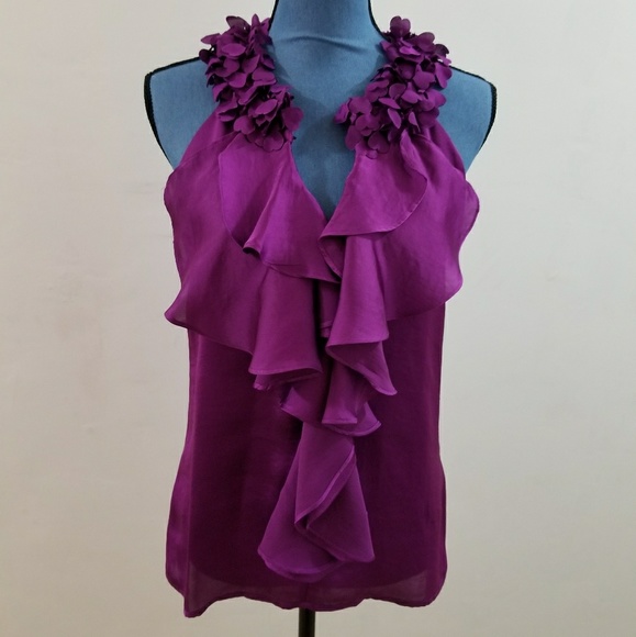 Violet & Claire Ruffle Top Peek-a-Boo Halter - Picture 5 of 7