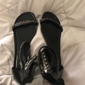 black studded sandals!