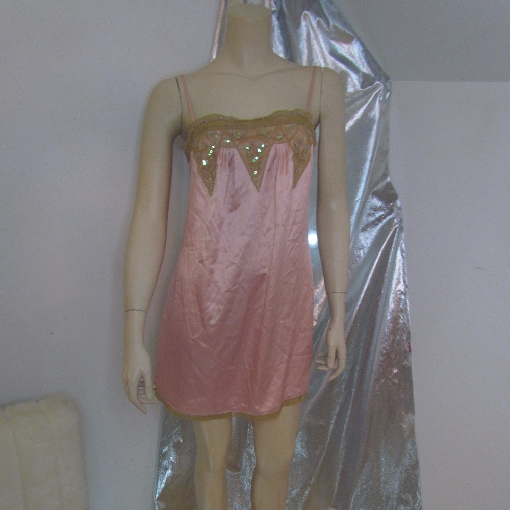 Victoria's Secret Millennium Pink Sequin Chemise