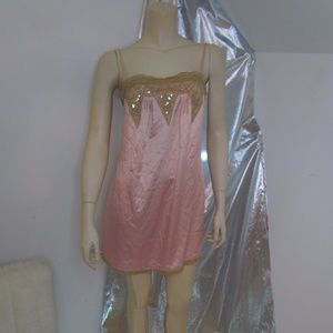 Victoria's Secret Millennium Pink Sequin Chemise