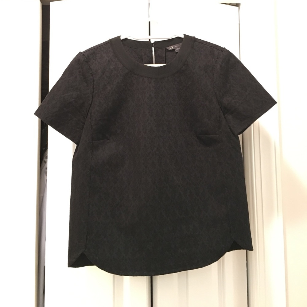 Armani exchange black top size S