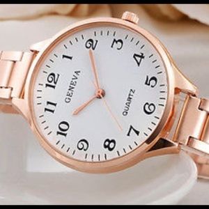 Geneva rose gold wrist ladies watch pretty!