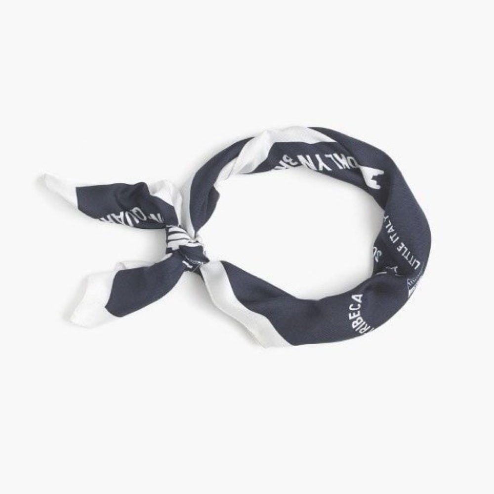 J. Crew Destination Silk Scarf - Picture 2 of 3