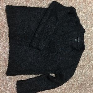 TOPSHOP Fluffy Sweater - Black