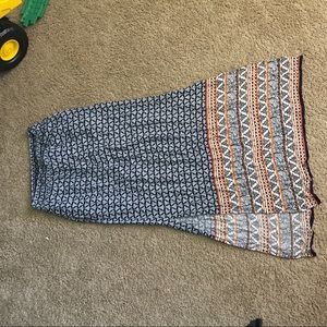 Tribal maxi skirt