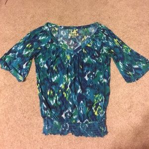 Mudd Smocked Blouse
