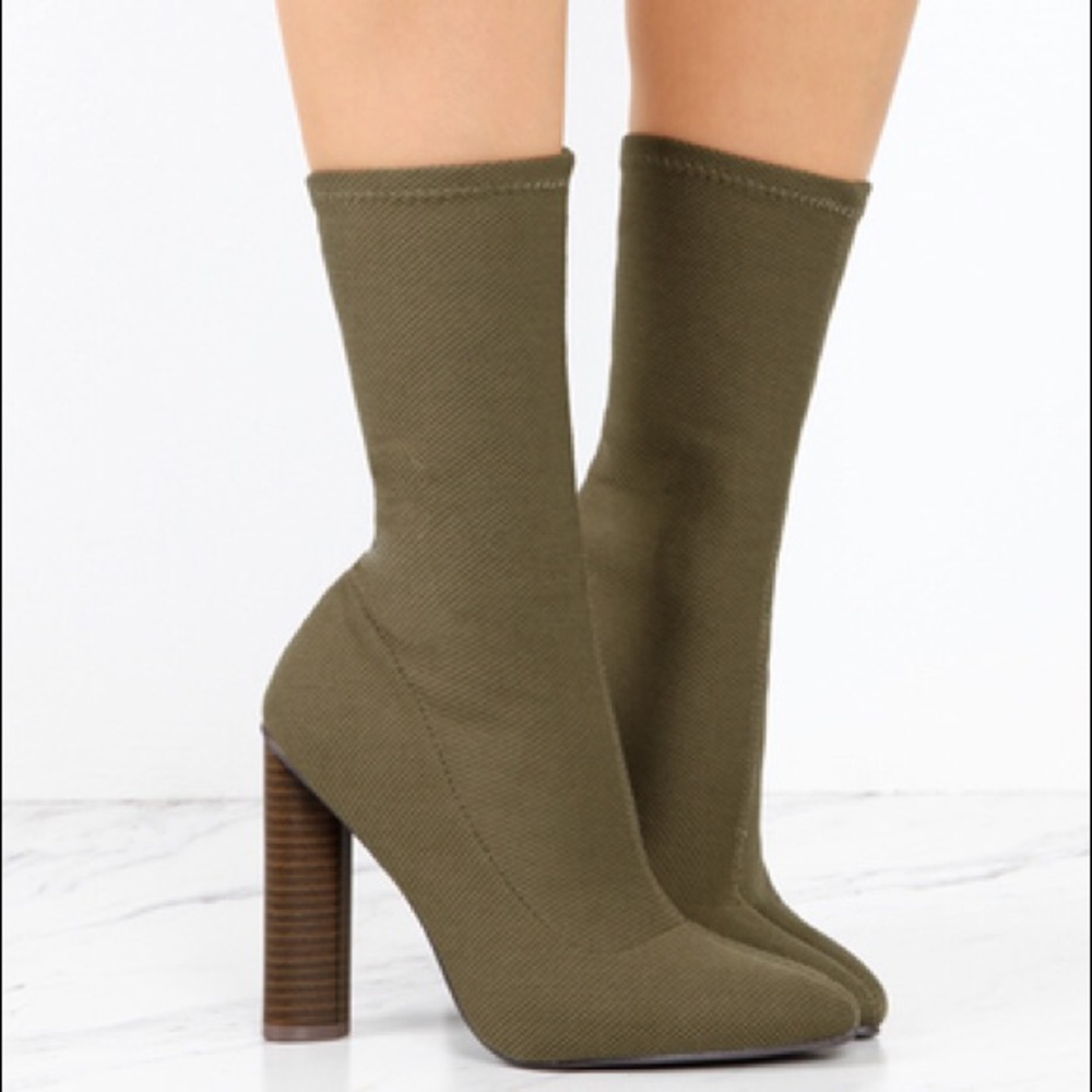 Olive Booties