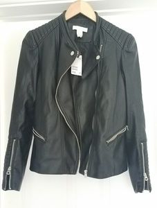 Weekend sale $18! H & M Moto faux leather jacket